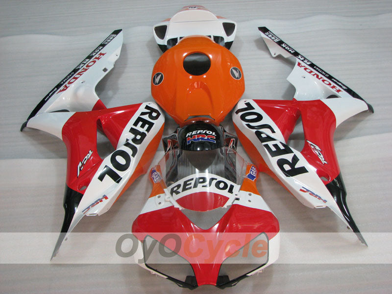 Kit de carenado por inyección para CBR1000RR 06-07 - Naranja, Blanco - Repsol #OYO87904990