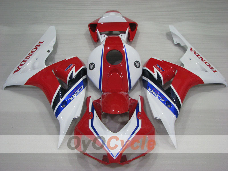 Kit de carenado por inyección para CBR1000RR 06-07 - Naranja, Blanco - HRC #OYO87904992