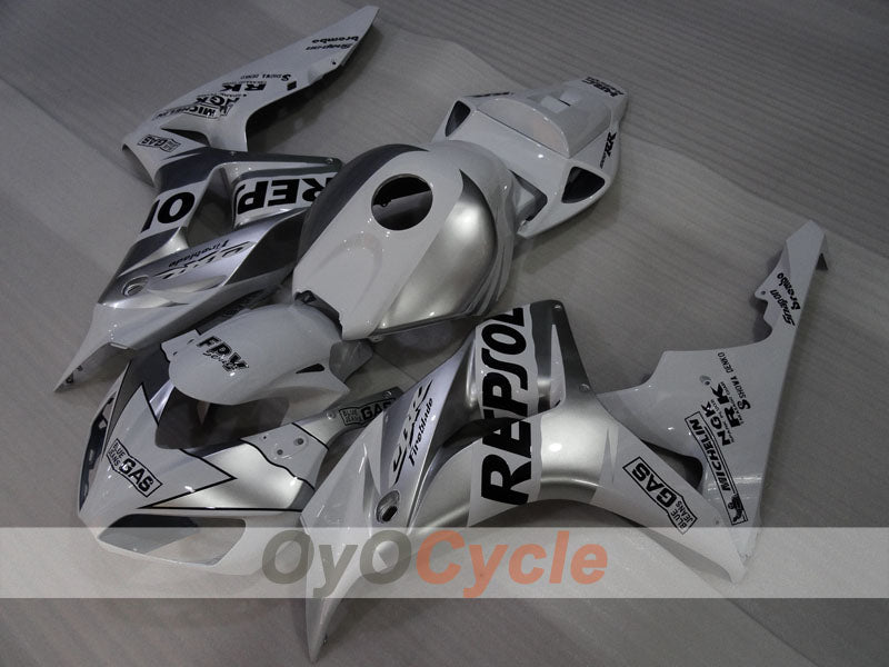 Kit de carenado de inyección para CBR1000RR 06-07 - Blanco, Plateado - Repsol #OYO87905002