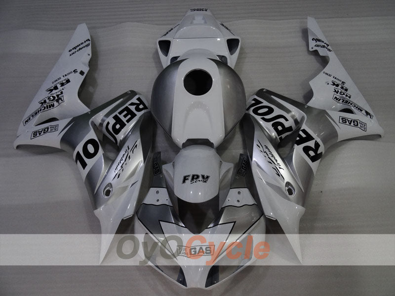 Kit de carenado de inyección para CBR1000RR 06-07 - Blanco, Plateado - Repsol #OYO87905002