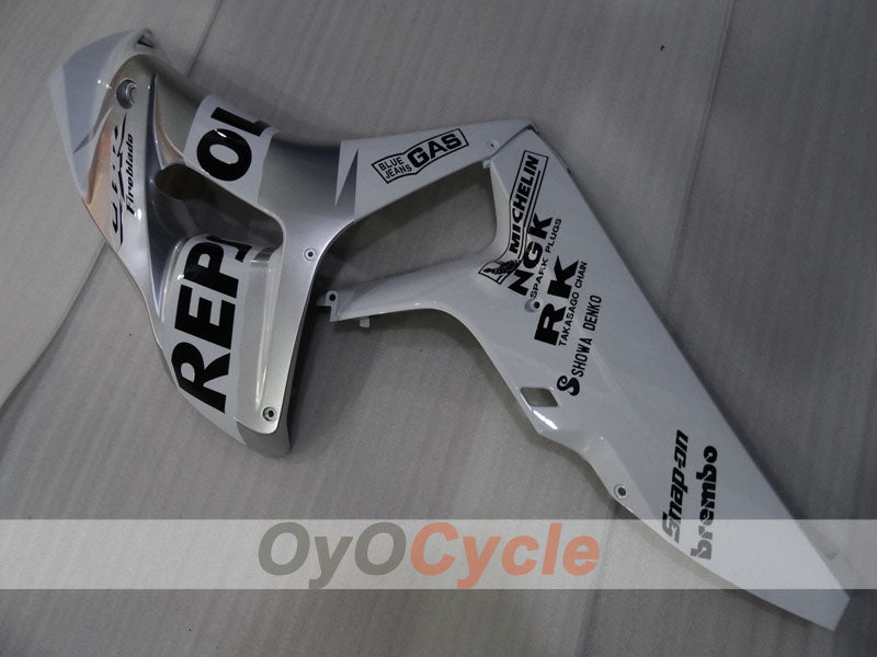 Kit de carenado de inyección para CBR1000RR 06-07 - Blanco, Plateado - Repsol #OYO87905002