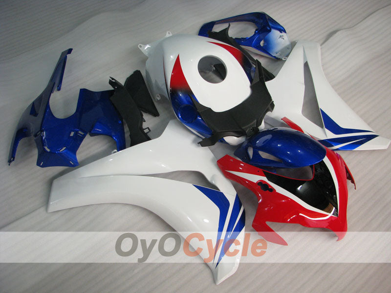 Kit de carenado por inyección para CBR1000RR 08-11 - Rojo, Azul, Blanco - Sin pegatinas/calcomanías, estilo de fábrica #OYO87905008