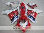 Kit de carenado de inyección para CBR1000RR 08-11 - Rojo, Blanco - HRC #OYO87905009
