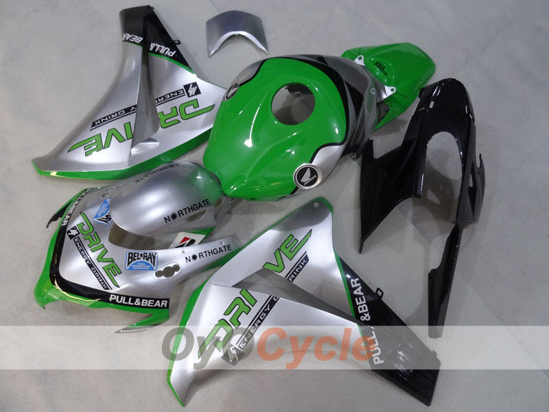 Kit de carenado por inyección para CBR1000RR 08-11 - Verde, Plata - DRIVE #OYO87905016 Imagen secundaria del producto