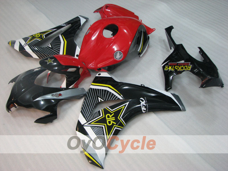 Carenado de inyección para CBR1000RR 08-11 - Rojo, Negro - Rockstar #OYO87905017 Imagen principal del producto