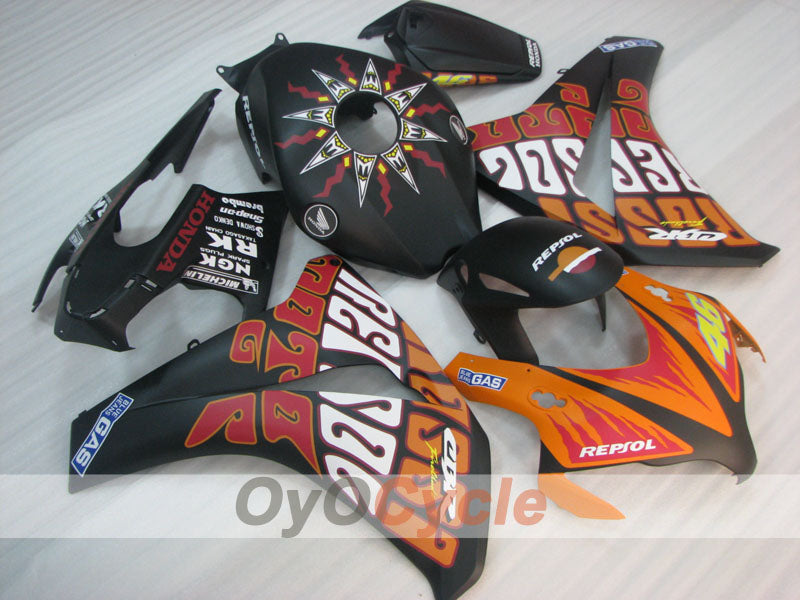 Kit de carenado por inyección para CBR1000RR 08-11 - Naranja, Negro - Rossi #OYO87905018 Imagen secundaria del producto