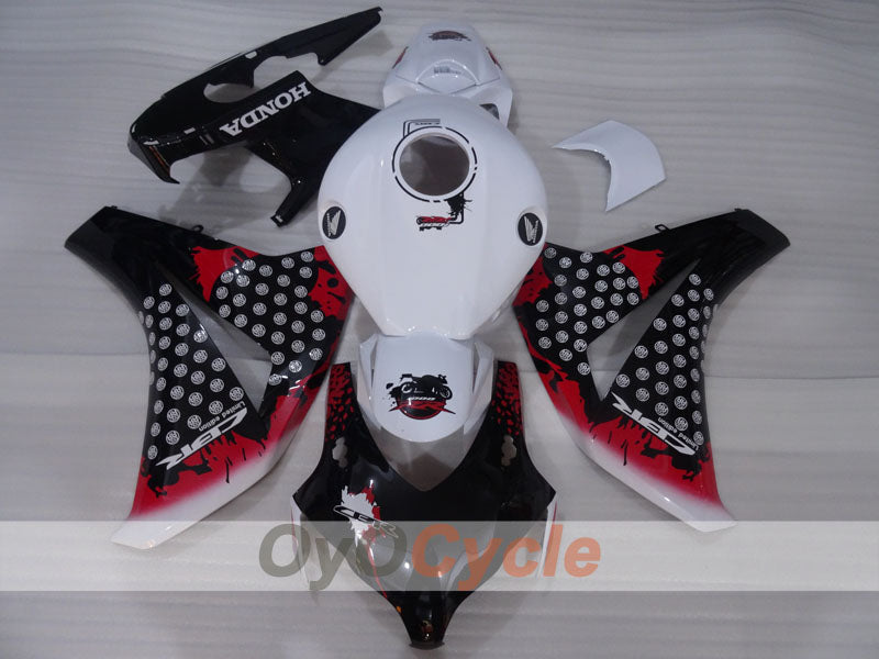 Kit de carenado por inyección para CBR1000RR 08-11 - Blanco, Negro - Personalizar #OYO87905023