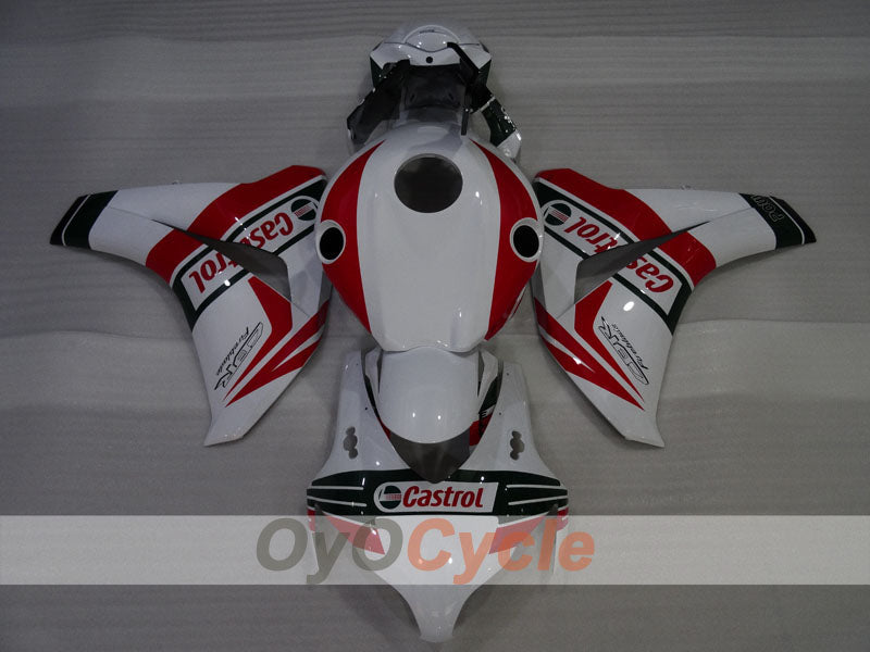 Kit de carenado por inyección para CBR1000RR 08-11 - Rojo, blanco - Castrol #OYO87905025