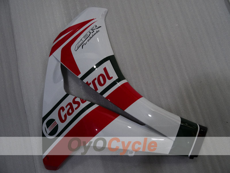 Kit de carenado por inyección para CBR1000RR 08-11 - Rojo, blanco - Castrol #OYO87905025