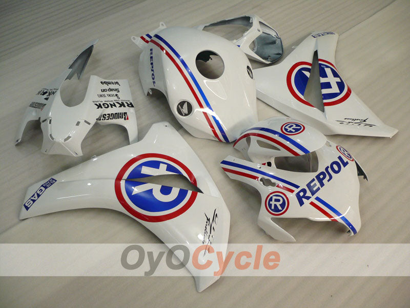 Carenado inyectado para CBR1000RR 08-11 - Azul, Blanco - RK #OYO87905033
