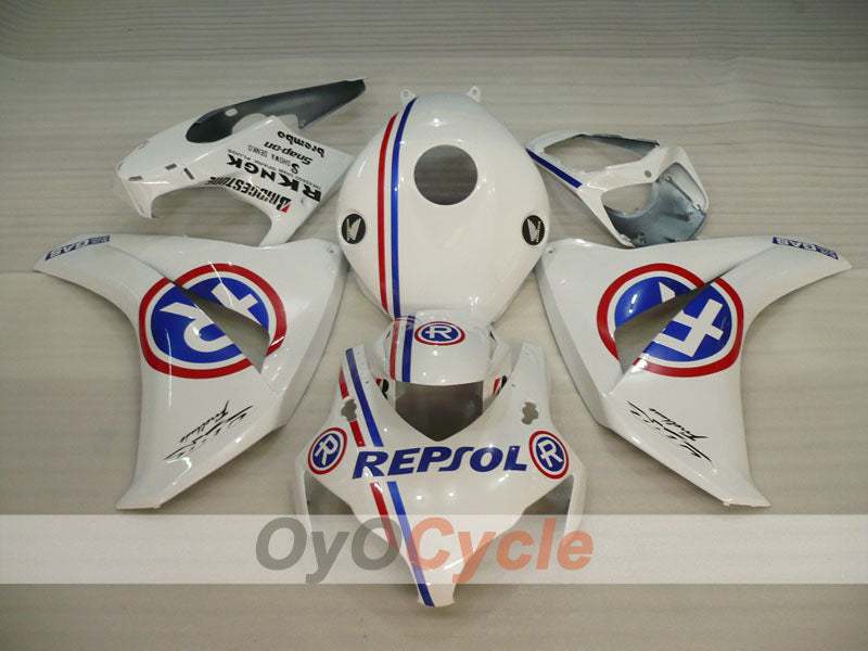 Carenado inyectado para CBR1000RR 08-11 - Azul, Blanco - RK #OYO87905033 Imagen principal del producto