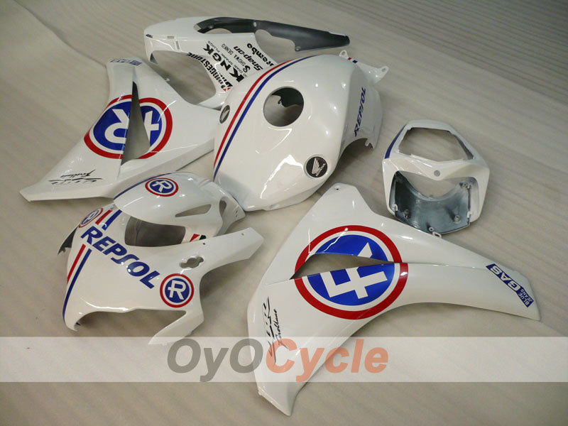 Carenado inyectado para CBR1000RR 08-11 - Azul, Blanco - RK #OYO87905033 Imagen secundaria del producto