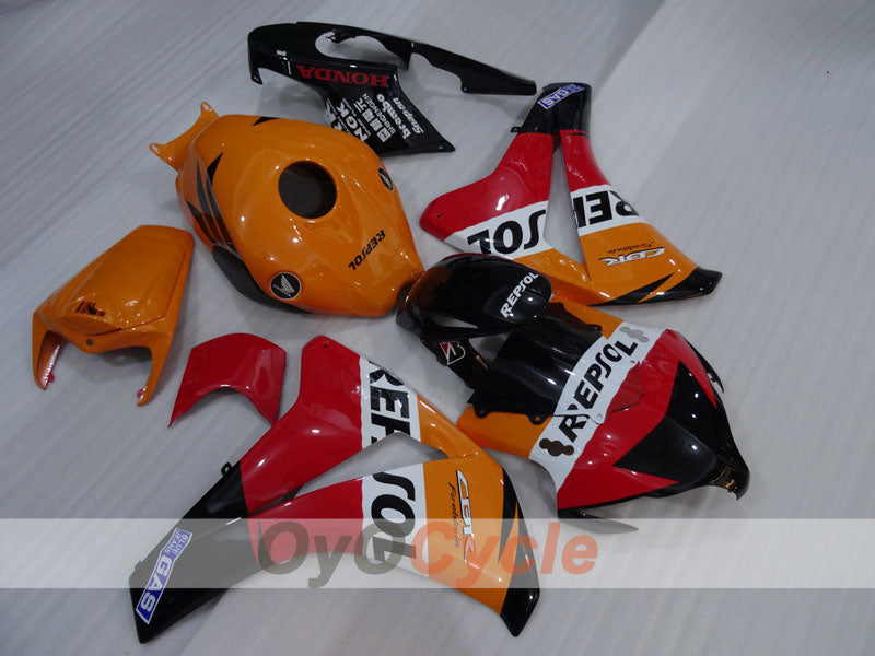 Carenado de inyección para CBR1000RR 08-11 - Naranja, Negro - Repsol #OYO87905034