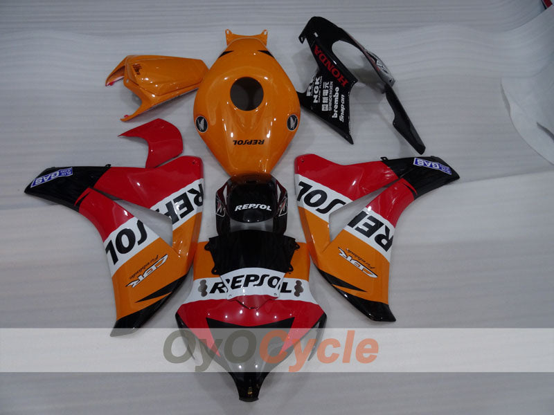 Carenado de inyección para CBR1000RR 08-11 - Naranja, Negro - Repsol #OYO87905034