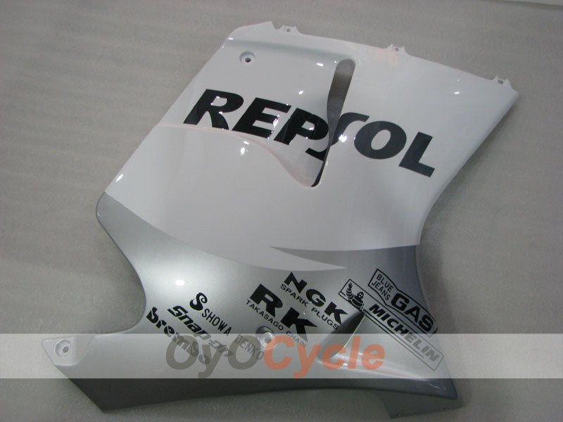 Kit de carenado por inyección para CBR1100XX 96-07 - Blanco, Plateado - Repsol #OYO87905043