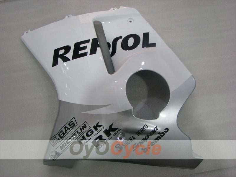 Kit de carenado por inyección para CBR1100XX 96-07 - Blanco, Plateado - Repsol #OYO87905043