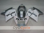 Kit de carenado por inyección para CBR1100XX 96-07 - Blanco, Plateado - Repsol #OYO87905043
