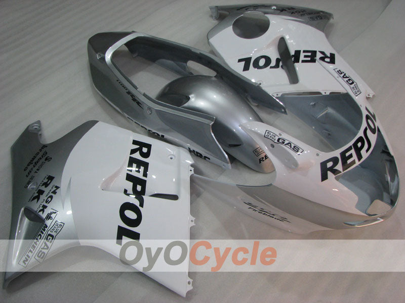Kit de carenado por inyección para CBR1100XX 96-07 - Blanco, Plateado - Repsol #OYO87905043 Imagen principal del producto