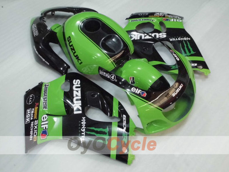 Carenado para Suzuki GSXR600 97-00 - Verde, Negro - Personalizar #OYO87905055