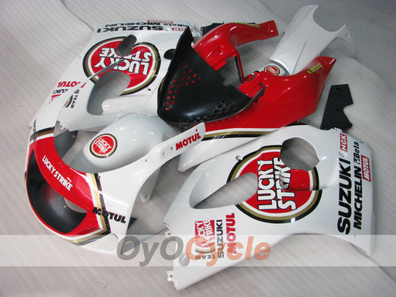 Kit de carenado para Suzuki GSXR750 96-99 - Rojo, Blanco - Lucky Strike #OYO87905070 Imagen principal del producto
