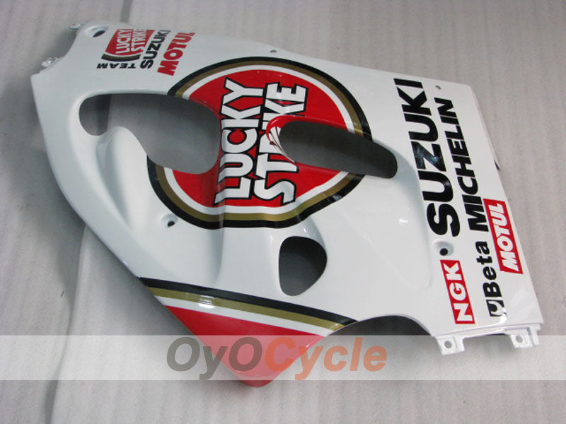 Kit de carenado para Suzuki GSXR600 97-00 - Rojo, Blanco - Lucky Strike #OYO87905056