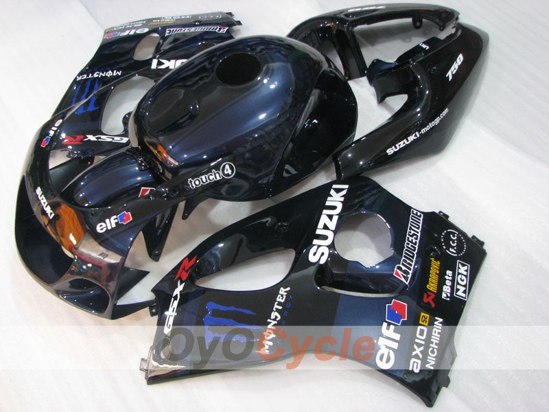 Kit de carenado para Suzuki GSXR600 97-00 - Negro - Personalizar #OYO87905061