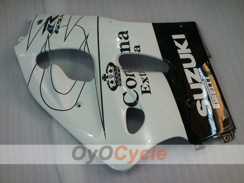 Kit de carenado para Suzuki GSXR600 97-00 - Blanco, Negro - Corona #OYO87905062