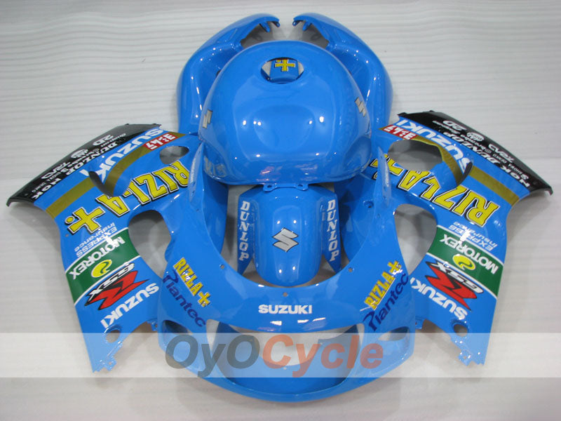 Kit de carenado para Suzuki GSXR750 96-99 - Azul, Negro - MOTUL, Rizla+ #OYO87905077