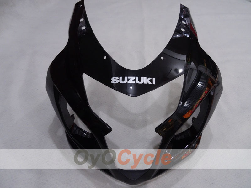 Kit de carenado de inyección para GSXR600 04-05 - Negro, Plata - Estilo de fábrica #OYO87905228