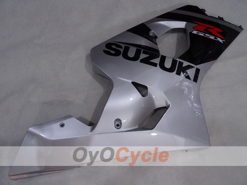 Kit de carenado por inyección para GSX R750 04-05 - Negro, plata - Estilo de fábrica #OYO87905265