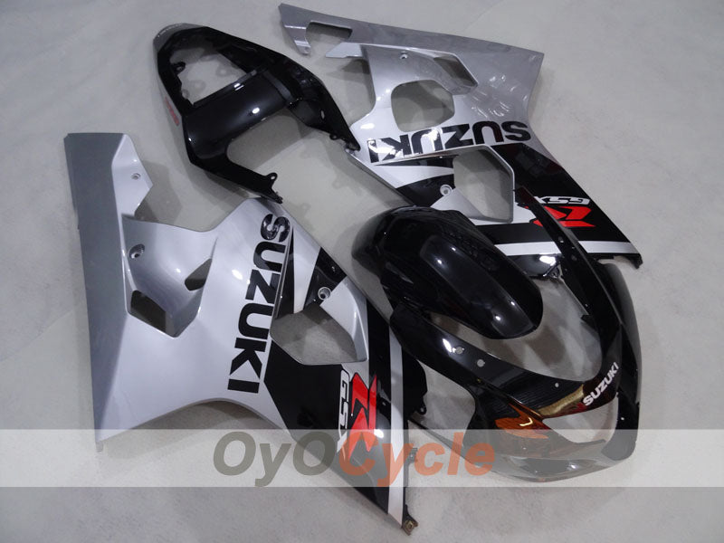 Kit de carenado de inyección para GSXR600 04-05 - Negro, Plata - Estilo de fábrica #OYO87905228 Imagen principal del producto