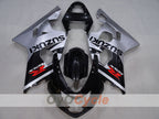 Kit de carenado de inyección para GSXR600 04-05 - Negro, Plata - Estilo de fábrica #OYO87905228