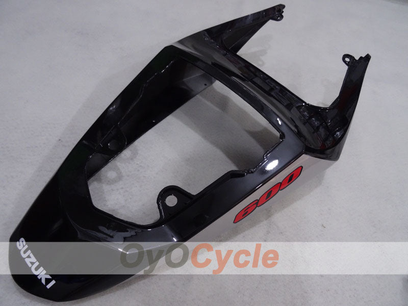 Kit de carenado de inyección para GSXR600 04-05 - Negro, Plata - Estilo de fábrica #OYO87905228