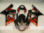 Kit de carenado por inyección para GSXR600 04-05 - Naranja, Negro - Estilo de fábrica #OYO87905234