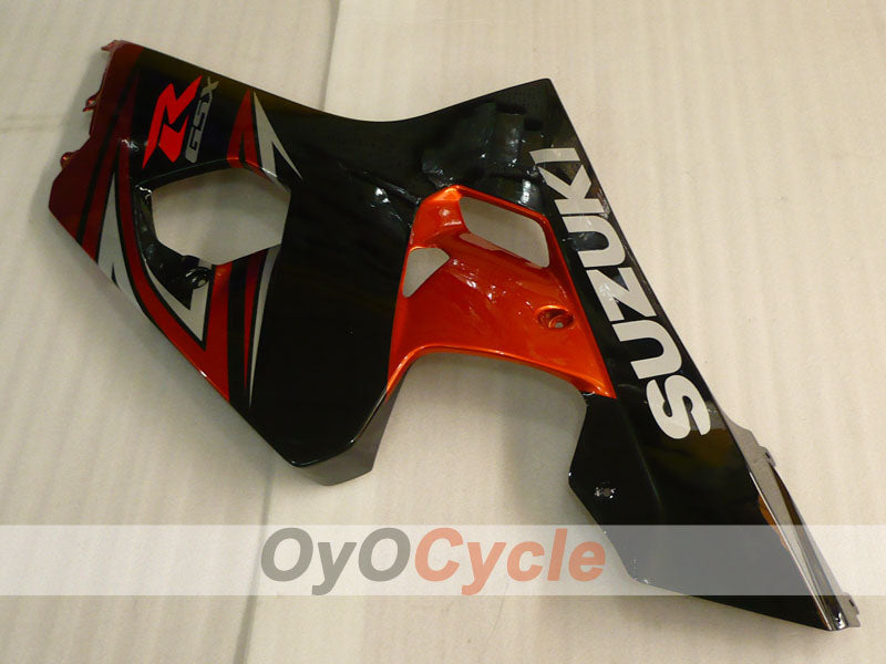 Kit de carenado por inyección para GSXR600 04-05 - Naranja, Negro - Estilo de fábrica #OYO87905234