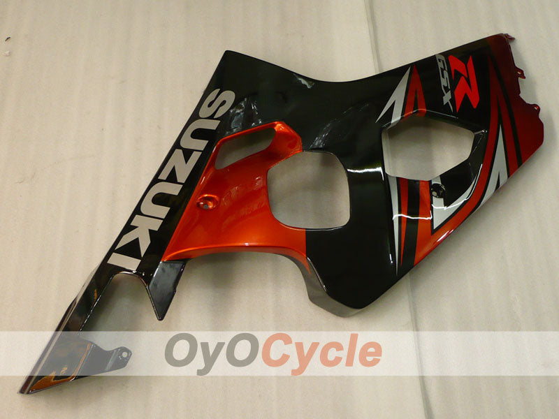 Kit de carenado por inyección para GSXR600 04-05 - Naranja, Negro - Estilo de fábrica #OYO87905234