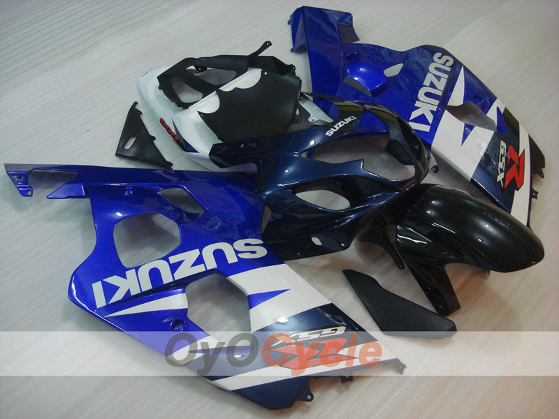 Carenado de inyección para GSXR600 04-05 - Azul, Negro - Estilo de fábrica #OYO87905235