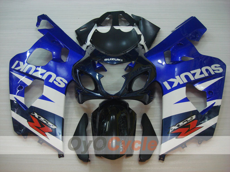 Carenado de inyección para GSXR600 04-05 - Azul, Negro - Estilo de fábrica #OYO87905235