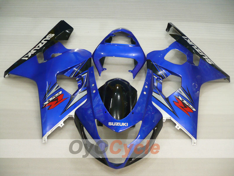 Kit de carenado por inyección para GSXR600 04-05 - Azul, Negro - Estilo de fábrica #OYO87905236