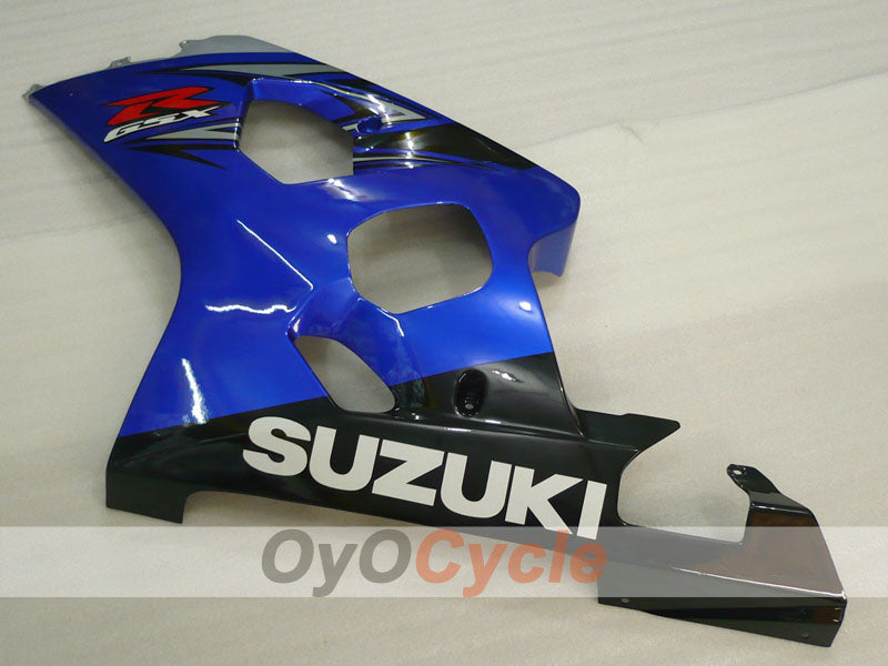 Kit de carenado por inyección para GSXR600 04-05 - Azul, Negro - Estilo de fábrica #OYO87905236