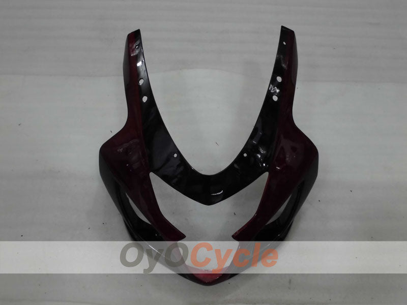 Kit de carenado por inyección para GSXR600 04-05 - Color Rojo Vino, Blanco - Estilo de fábrica #OYO87905238