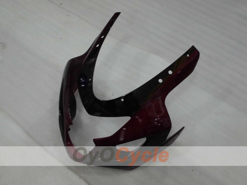 Kit de carenado por inyección para GSXR600 04-05 - Color Rojo Vino, Blanco - Estilo de fábrica #OYO87905238