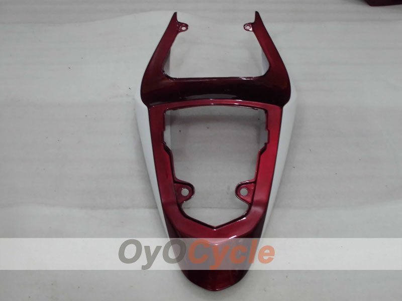 Kit de carenado por inyección para GSXR600 04-05 - Color Rojo Vino, Blanco - Estilo de fábrica #OYO87905238