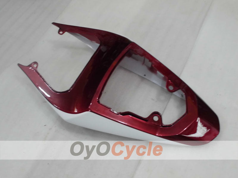 Kit de carenado por inyección para GSXR600 04-05 - Color Rojo Vino, Blanco - Estilo de fábrica #OYO87905238