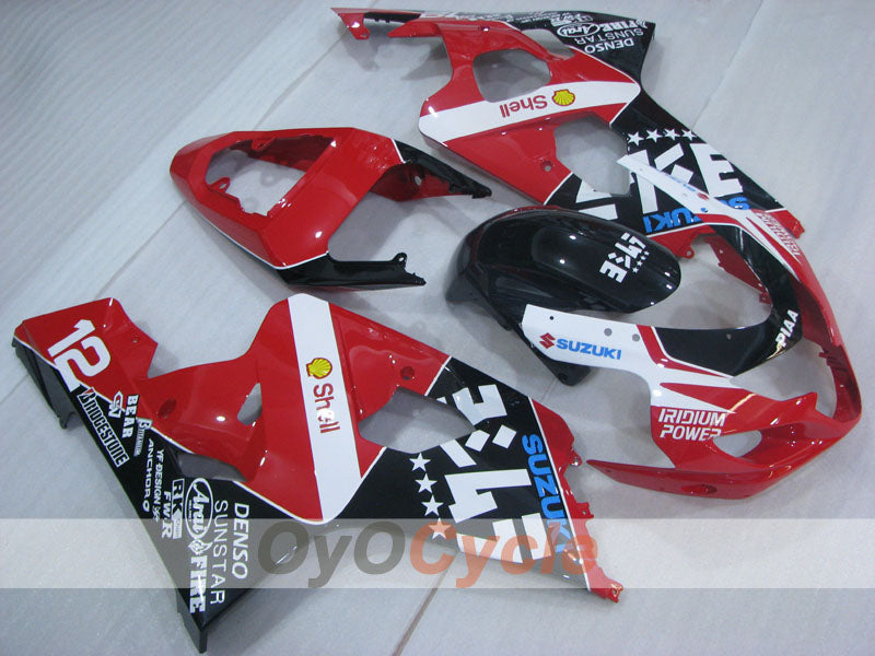 Kit de carenado por inyección para GSXR600 04-05 - Rojo, Negro - RK #OYO87905240 Imagen principal del producto