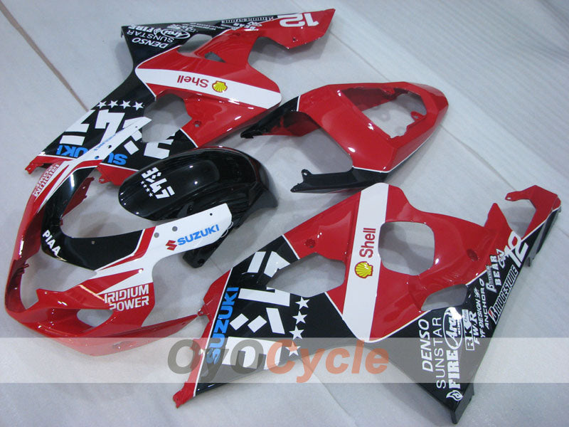 Kit de carenado por inyección para GSXR600 04-05 - Rojo, Negro - RK #OYO87905240 Imagen secundaria del producto