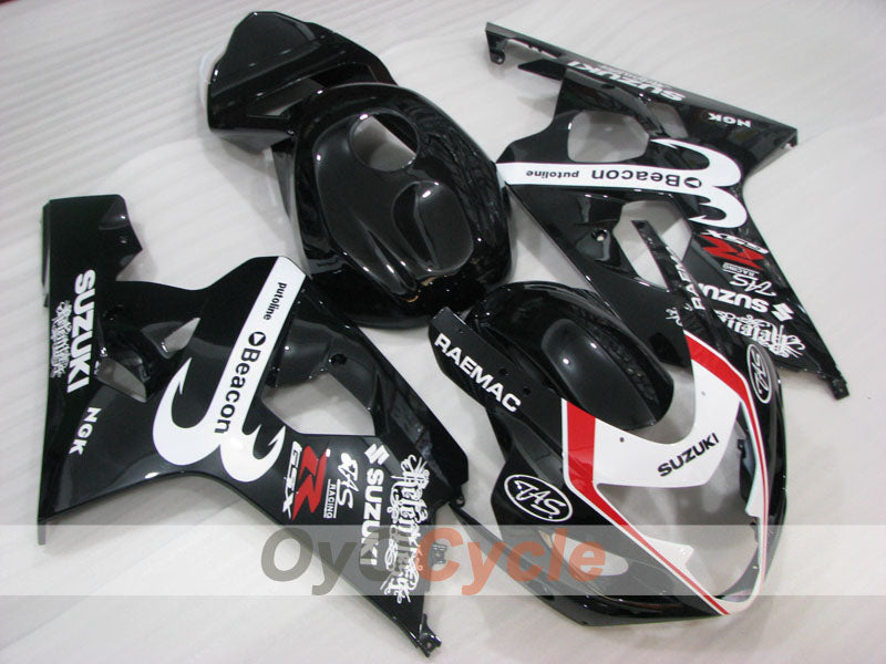 Kit de carenado por inyección para GSXR600 04-05 - Negro - Beacon #OYO87905244