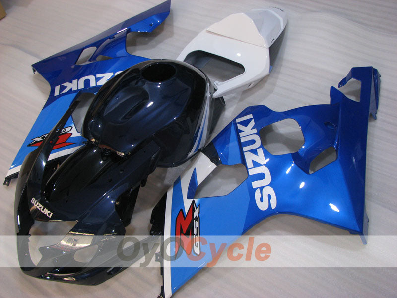 Kit de carenado por inyección para GSXR600 04-05 - Azul, Blanco - Estilo de fábrica #OYO87905251