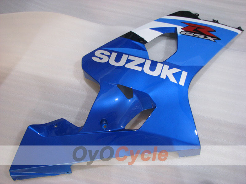 Kit de carenado por inyección para GSX R750 04-05 - Azul, Blanco - Estilo de fábrica #OYO87905291