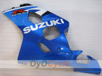 Kit de carenado por inyección para GSXR600 04-05 - Azul, Blanco - Estilo de fábrica #OYO87905251